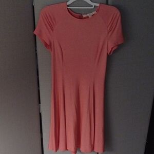 Anthropologie Coral Midi Dress